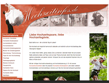 Tablet Screenshot of hochzeitinfos.de